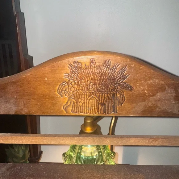 Vintage Wooden Wall Rack With Two Drawers - Picture 10 of 11